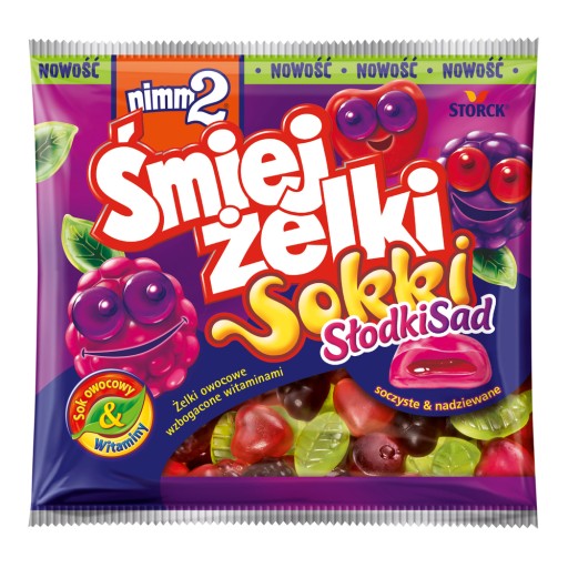 NIMM2 JELLIES ŚMIEJŻELKI JUICE SLODKI SAD 90G