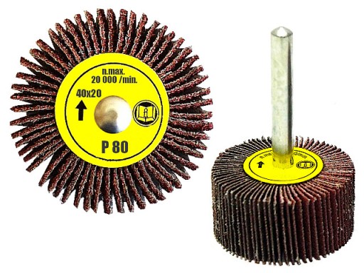 BRÚSNY KOTOÚČ S KLAPKOVOU BRÚSOU NA STOPKE PRE VŔTAČKU 40x20 GR. 80 PL
