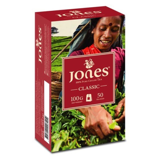 JONES Klasický čierny expresný čaj 50 tb