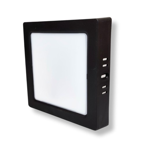 Plafond štvorcové LED stropné svietidlo 18W 1980LM 4000K čierne IP20