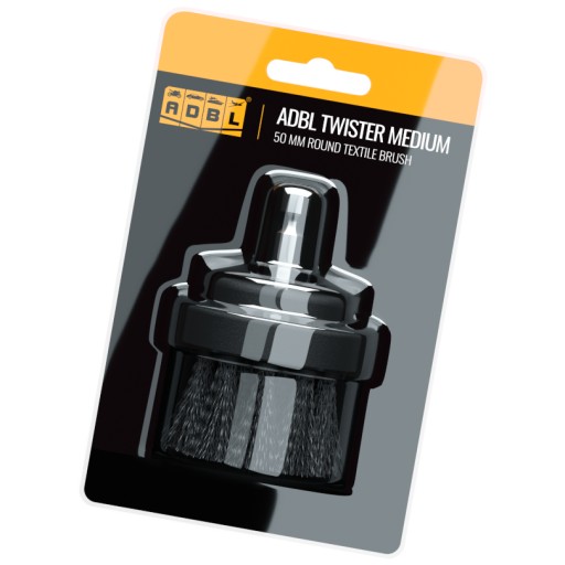 ADBL Twister Medium 50 mm skrutkovacia kefa na čistenie čalúnenia