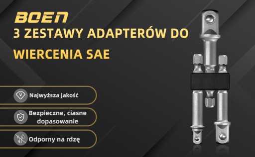 ADAPTÉRY PRE ŠESTÍKOVÉ SKRUTKOVAČE 1/2 3/8 1/4