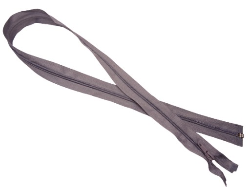 Sekcia zipsu 5, špirála, 85 cm, sivá