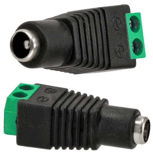 Súprava zásuvkových konektorov DC zástrčka 2,1 x 5,5 mm PRE LED