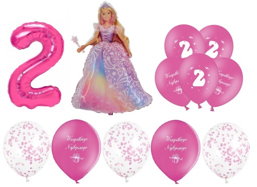 Fóliové balónové šaty pre bábiku BARBIE na HEL 96cm