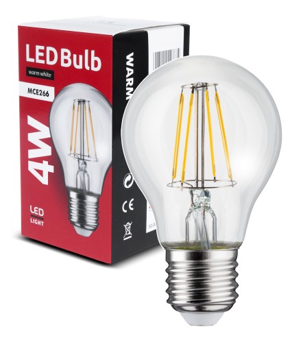 LED E27 ŽIAROVKA 4W 400lm 3000K TEPLÁ