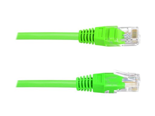 Kábel 8p8c RJ45 LAN modemová zástrčka, zelená, 0,5 m (0289)