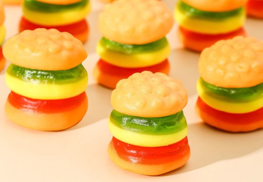 Trolli Hamburger Mini želé fazuľky 10 ks z Nemecka, balenie mini burger setu