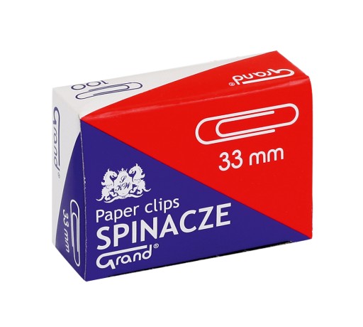 Okrúhle sponky 33 mm Grand 100 ks.