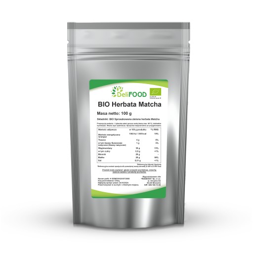 BIO MATCHA TEA PWDER 100G BIO VIBIO DENNÉ KETO PREMIUM