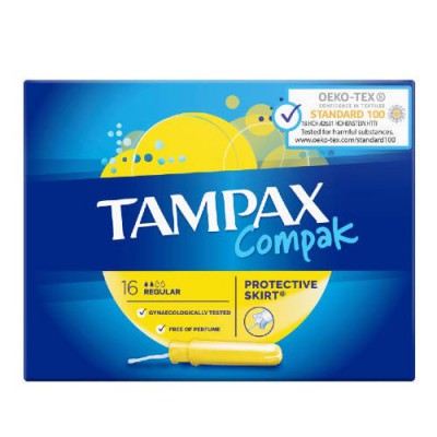 Tampóny TAMPAX Compak Regular s aplikátorom, 16 ks