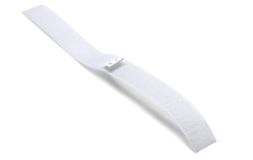 BIELY PÁS NA VELCRO RUKOJEŤ SIEŤKY NA POSTELI