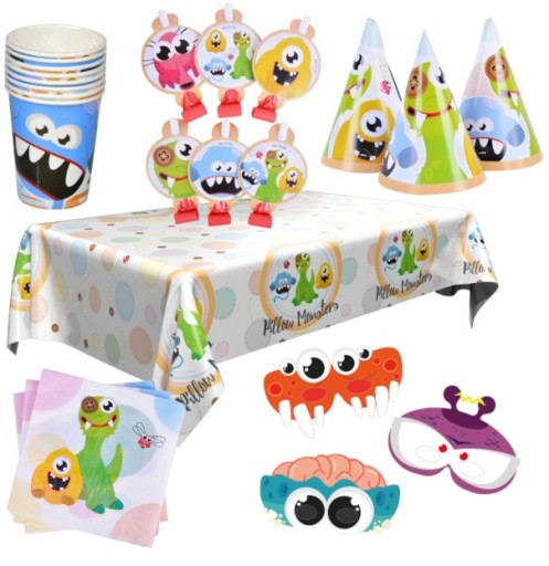 VANKÚŠOVÉ MONSTERS narodeninová súprava MONSTERS 47 kusov
