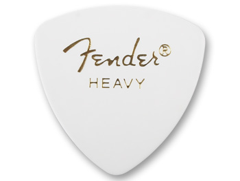 FENDER Celluloid 346 White Ťažké gitarové trsátko