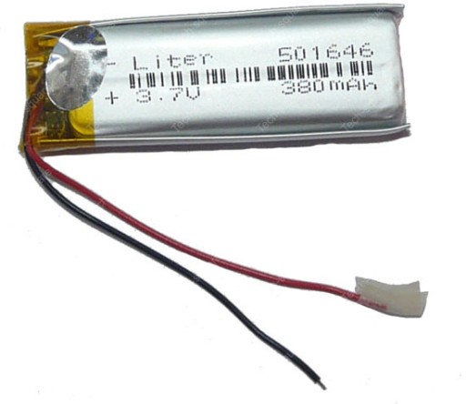 Nabíjateľná batéria Mp4 Mp5 RC 501646 380mAh