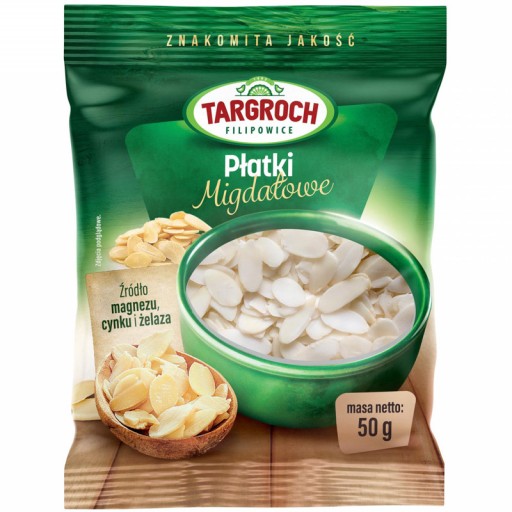 Mandľové lupienky rezané mandľové lupienky 50 g Targroch