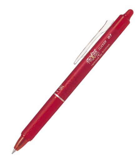 PILOT FRIXION AUTOMATICKY ZMAZATELNÉ GULIČKOVÉ PERO ČERVENÉ 0,7 mm