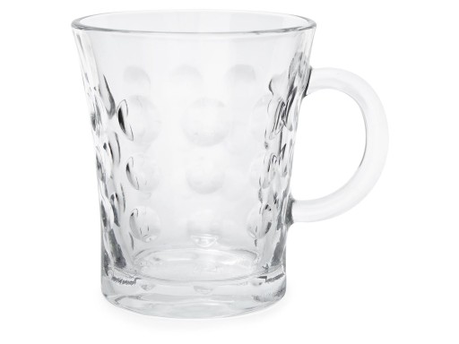 6x Sklenený hrnček 280 ml KOLESA súprava pohárov