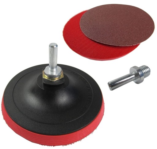 FLEXIBILNÝ DISK PRE BRÚSKY DISK HRUBÝ PAPIER 125mmx10mm VELCRO + ADAPTÉR