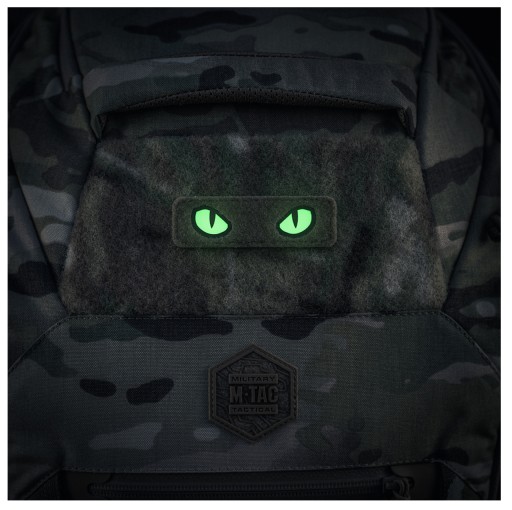 NÁŠPISKA CAT EYES CAT EYES LASEROVÝ REZANÝ VELCRO SVIETEĽNÝ M-TAC RANGER ZELENÁ