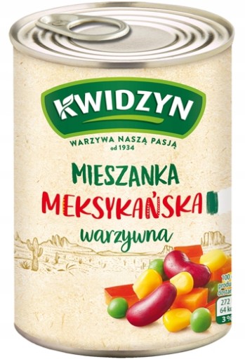 Kwidzyn mexická mix plechovka 400g 6 kusov