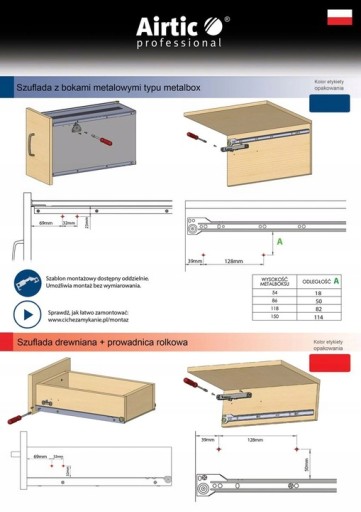 AIRTIC BOX tiché zatváranie zásuviek METALBOX DOWN 2 ks