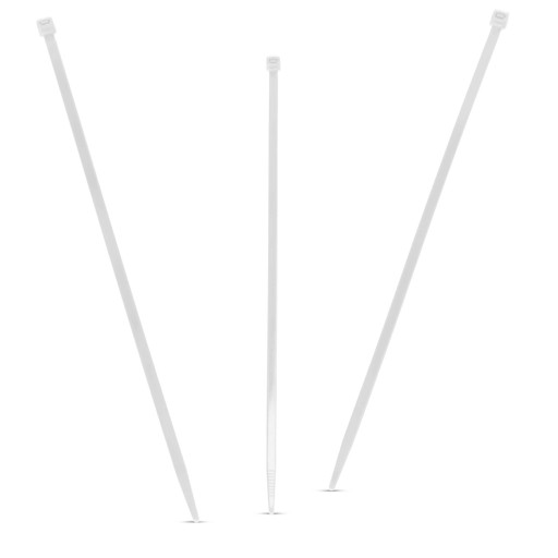 200x sťahovacie pásky Káblové pásky Zipsy 4,8 x 250 mm Silné UV sťahovacie pásky