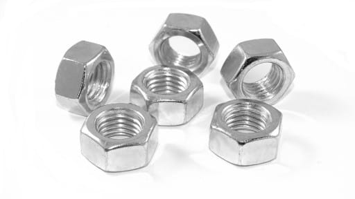 Matica M16, pozinkovaná, DIN 934, trieda 6, bal 1kg 33 ks.
