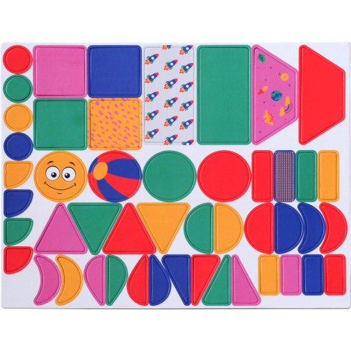 Sada 48 magnetov s klasickými Montessori tvarmi