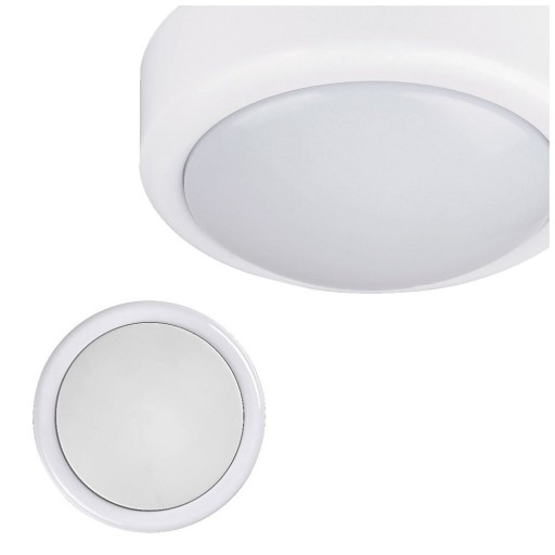 Biele okrúhle LED nábytkové svietidlo 0,3W PUSH LIGHT