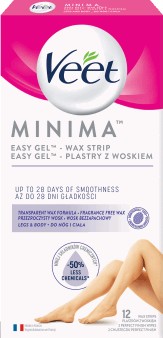 VEET MINIMA Voskové pásiky na odstraňovanie chĺpkov 12 ks.