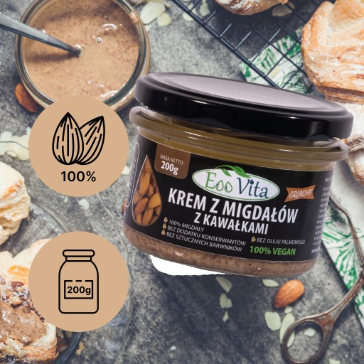 Mandľová maslová pasta mandľový CRUNCH 200g