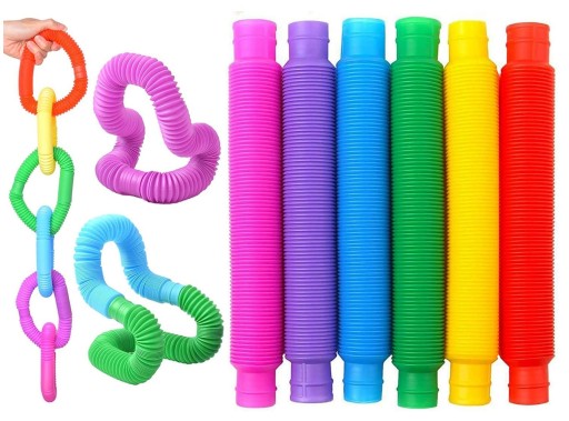 Rúrky Senzorické Rúrky Pop Tubes Set XXL 20 ks