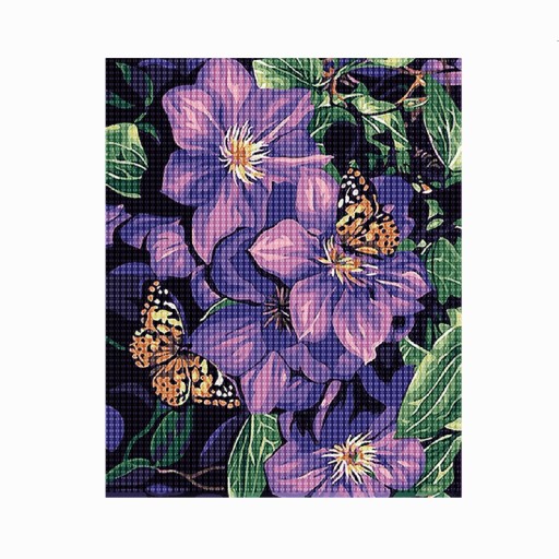 Diamantové vyšívanie Diamantové kvety 30x40cm DPX-02875