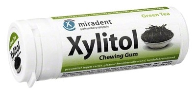 Žuvačka Miradent s xylitolom a zeleným čajom