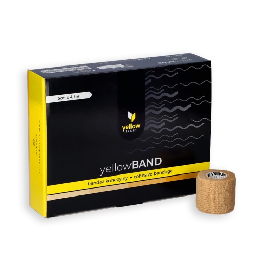Samolepiaci stabilizačný súdržný obväz YellowBAND 5cm telovej farby