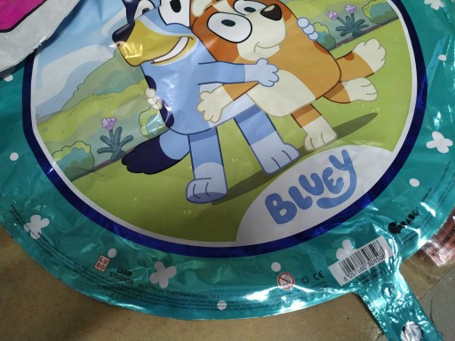 Fóliový balónik Psík BLUEY Blue Birthday Party 45cm