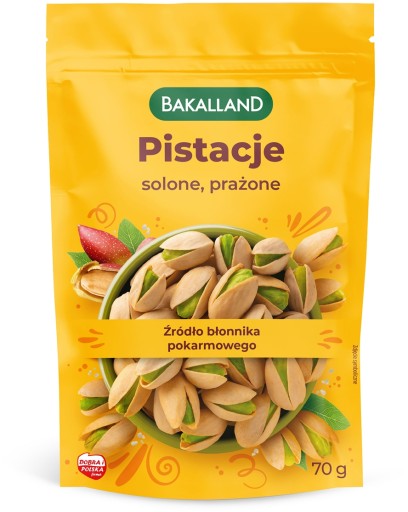 Bakalland pražené slané pistácie 70g, čerstvé, veľké, prírodné, PRÉMIOVÁ KVALITA