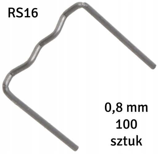 SVORKY DO ZVÁRAČKY PLASTOV RS16 MALÝ VLNA 0,8MM 100 KS AG713C