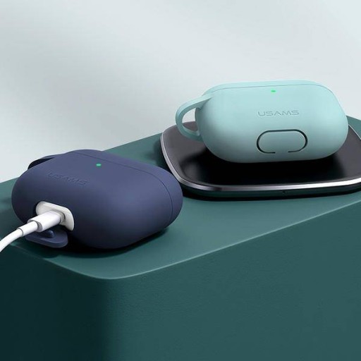 USAMS Ochranné puzdro pre AirPods 3 silikónové ružové