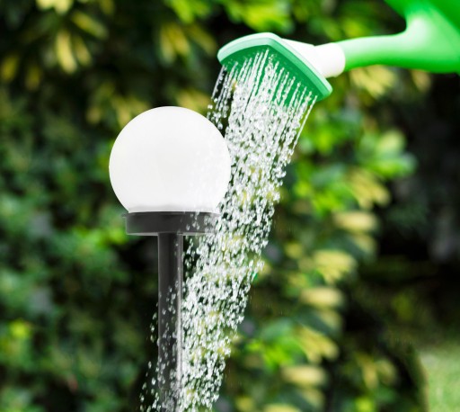 Solárne LED záhradné svietidlo, BIELA GUĽA, 10 cm, Vodotesné IP44