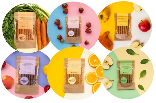 Jahodové ovocné rolky obohatené o vitamín D3 a vitamín Jahoda