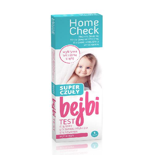 Home Check Bejbi, tanierový tehotenský test, 1 kus, Milapharm