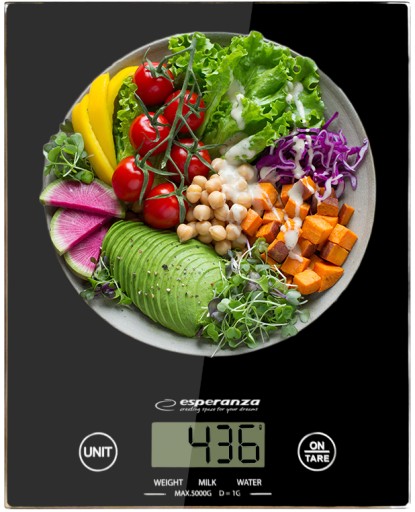 ELEKTRONICKÁ KUCHYŇSKÁ VÁHA DIGITÁLNA PRESNÁ 5 kg 1 g NICE LCD TOUCH