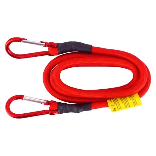 ELASTICKÉ LANO S KARBÍNMI 10MM x 120CM