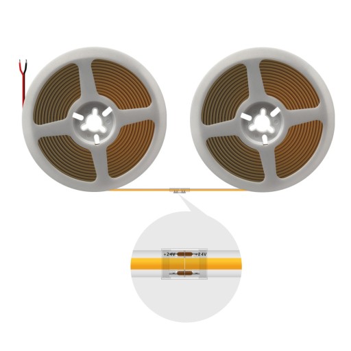 KONEKTOR PRE LED COB MONO PÁSKY 8mm ZÁPADKA Na spájanie pásikov
