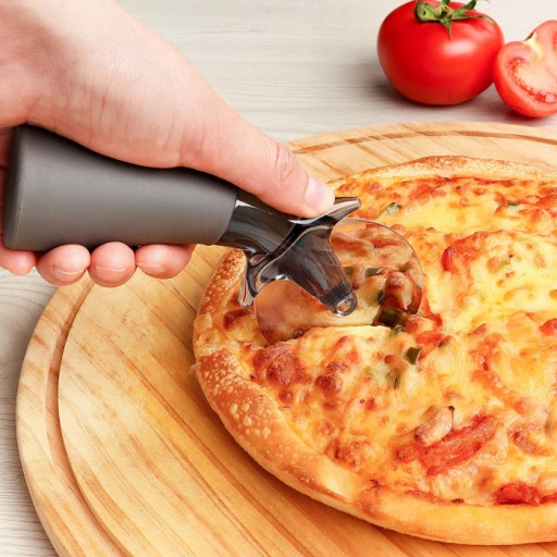 Okrúhly nôž na krájanie pizze, krájač, ryhovacia čepeľ