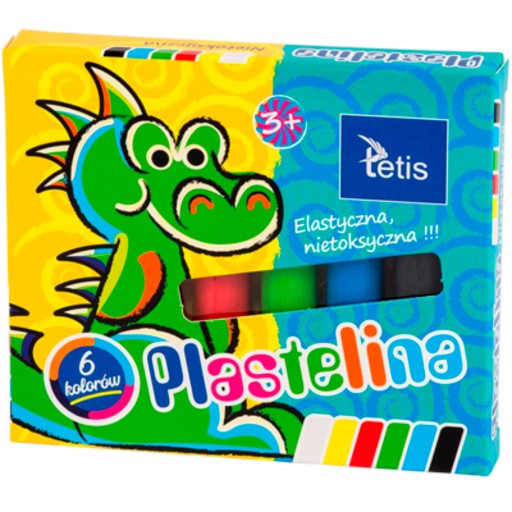 Plastelína Tetis KP001-A 6 farieb