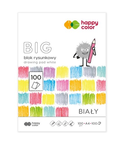 Biela podložka na kreslenie Big A4 100 listov Happy Color