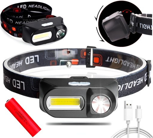 VÝKONNÁ LED HLAVNÁ LAMPA REFLEKTOR COB HLAVNÁ LAMPA VODEODOLNÁ